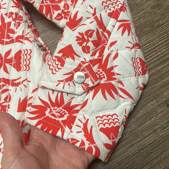 Scotch & Soda Aloha Print Quilted Resort Jacket - Picture 12 of 13